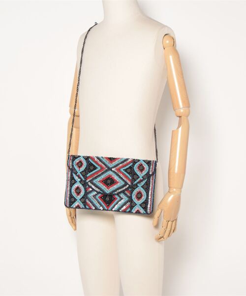 ROSE BUD（ローズバッド）の「(SALUJA)ビーズクラッチバッグ（クラッチバッグ・レディース・ブラック・FREE）」の3枚目の写真