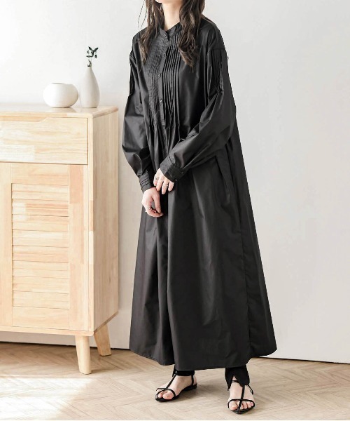 AMELY(エミリー)の「2wayプリーツワンピース(ワンピース・レディース・ブラック/ベージュ系その他/ピンク/ブラウン・フリー)」の10枚目の写真