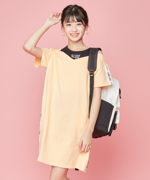 ★ChicLine★ ロニア レイヤードHラインワンピース ☆ChicLine☆ ロニア レイヤードHラインワンピース (CHICLINE