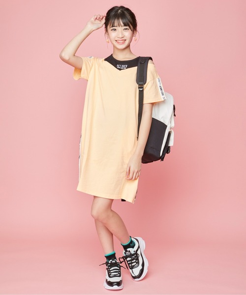JENNI love（ジェニィラブ）の「サイドラインレイヤード風ワンピ