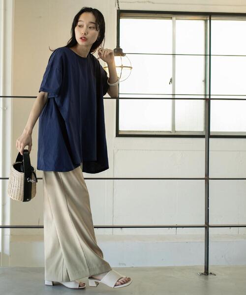 coen(コーエン)の「ハンサムツータックワイドスラックス(スラックス・レディース・ブラック/ベージュ/グレー/ナチュラル・S/M/L)」の7枚目の写真