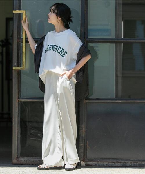 coen(コーエン)の「ハンサムツータックワイドスラックス(スラックス・レディース・ブラック/ベージュ/グレー/ナチュラル・S/M/L)」の18枚目の写真