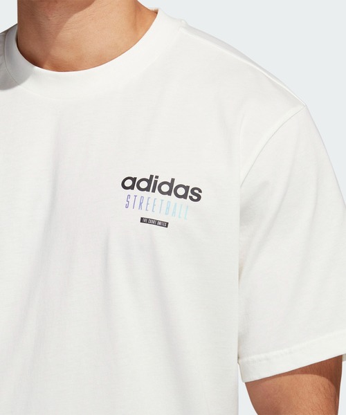 正品 adidas T-Shirt バスケットボウル グラフィック Tシャツ セール】バスケットボール ストリートボール グラフィック T