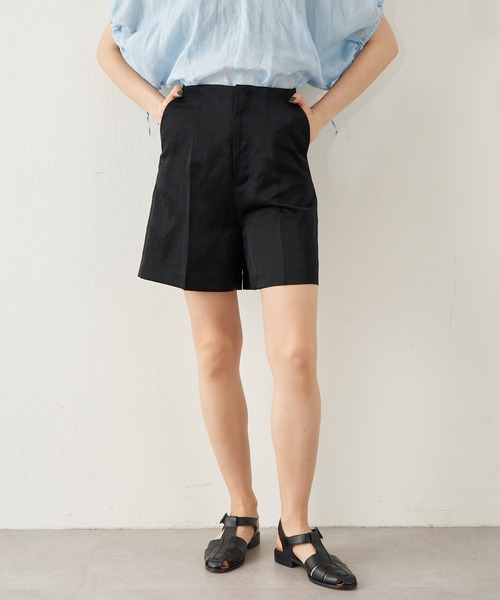 Whim Gazette(ウィム ガゼット) サテンウォッシャブルショーツ Whim Gazette(ウィム ガゼット)のサテンウォッシャブルショーツ