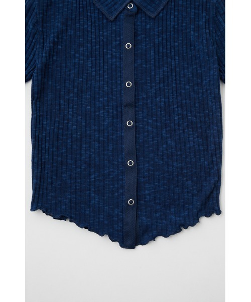 MOUSSY（マウジー）の「TRANSPARENT SKINNY カーディガン（カーディガン/ボレロ・レディース・ネイビー/オフホワイト/オレンジ/ライトグリーン・FREE）」の11枚目の写真