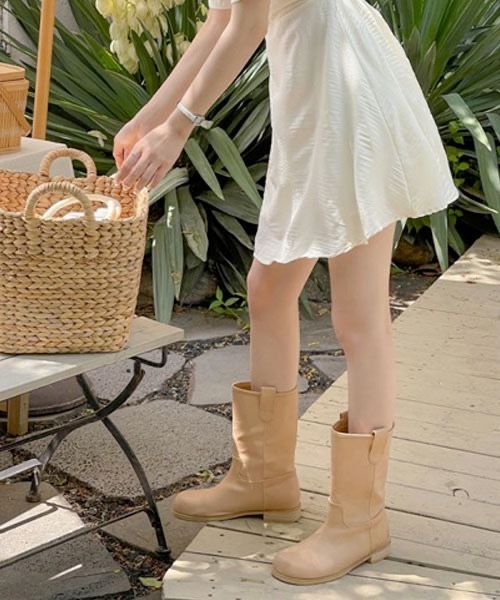 SONA（ソナ）の「SONA バッグスリットフレアミニワンピース（ワンピース・レディース・ベージュ・FREE）」の5枚目の写真