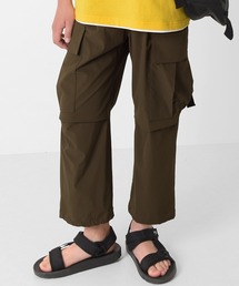 GLAZOS | [ストレート]ナイロンリップストップ・8.5分丈カーゴパンツ(カーゴパンツ)