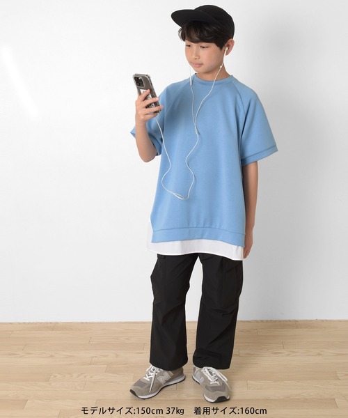 GLAZOS（グラソス）の「[ストレート]ナイロンリップストップ・8.5分丈カーゴパンツ（カーゴパンツ・キッズ・カーキ/ブラック・170cm/160cm/150cm/140cm）」の15枚目の写真