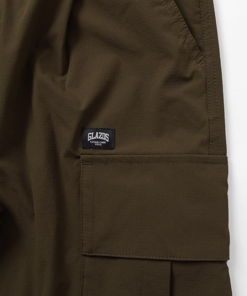 GLAZOS（グラソス）の「[ストレート]ナイロンリップストップ・8.5分丈カーゴパンツ（カーゴパンツ・キッズ・カーキ/ブラック・170cm/160cm/150cm/140cm）」の19枚目の写真