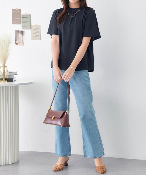 otoaa◆半袖ブラウス/one/コットン/BRW/13143-1699 楽天市場】【洋服の青山】ブラウス 半袖 白無地 春夏 夏