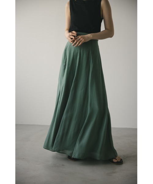 STYLEMIXER(スタイルミキサー)の「エアリーシアーナロースカート(スカート・レディース・ホワイト/グリーン/ブラック・SMALL/MEDIUM)」の3枚目の写真
