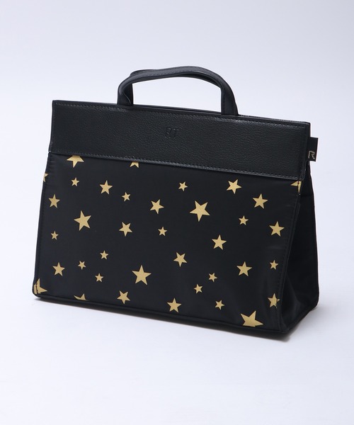 ROOTOTE(ルートート)の「ROOTOTE 総柄ミニトートバッグ(トートバッグ・メンズ・ブラック系その他2/ベージュ系その他2/グリーン系その他2/ライトグレー系/アイボリー系/カーキ系/ネイビー系/レッド系その他/ブラック系その他/グレー系その他/ベージュ系その他/グリーン系その他/ブラック・FREE)」の1枚目の写真