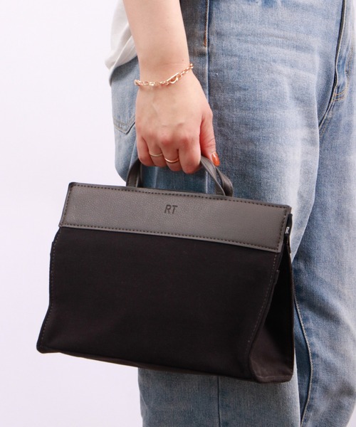 ROOTOTE(ルートート)の「ROOTOTE 総柄ミニトートバッグ(トートバッグ・メンズ・ブラック系その他2/ベージュ系その他2/グリーン系その他2/ライトグレー系/アイボリー系/カーキ系/ネイビー系/レッド系その他/ブラック系その他/グレー系その他/ベージュ系その他/グリーン系その他/ブラック・FREE)」の2枚目の写真