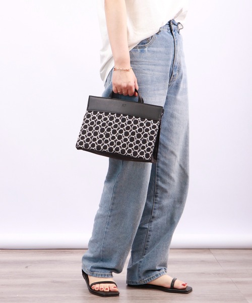 ROOTOTE(ルートート)の「ROOTOTE 総柄ミニトートバッグ(トートバッグ・メンズ・ブラック系その他2/ベージュ系その他2/グリーン系その他2/ライトグレー系/アイボリー系/カーキ系/ネイビー系/レッド系その他/ブラック系その他/グレー系その他/ベージュ系その他/グリーン系その他/ブラック・FREE)」の20枚目の写真