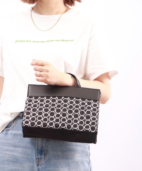 ROOTOTE(ルートート)の「ROOTOTE 総柄ミニトートバッグ(トートバッグ・メンズ・ブラック系その他2/ベージュ系その他2/グリーン系その他2/ライトグレー系/アイボリー系/カーキ系/ネイビー系/レッド系その他/ブラック系その他/グレー系その他/ベージュ系その他/グリーン系その他/ブラック・FREE)」の18枚目の写真