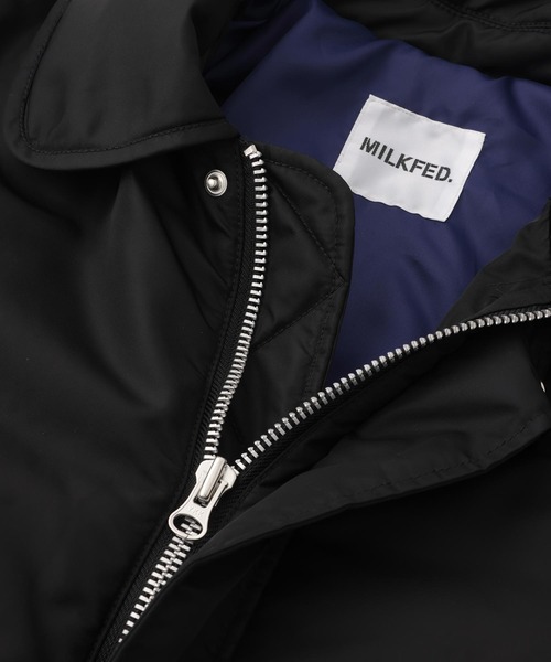 MILKFED.（ミルクフェド）の「MA-1 FLIGHT LONG JACKET（MA-1・レディース・グレー/ブラック/オリーブ・ONE SIZE）」の17枚目の写真