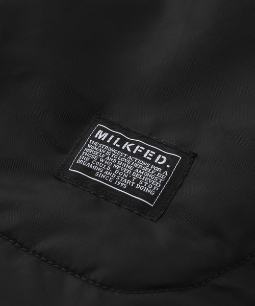 MILKFED.（ミルクフェド）の「MA-1 FLIGHT LONG JACKET（MA-1・レディース・グレー/ブラック/オリーブ・ONE SIZE）」の12枚目の写真