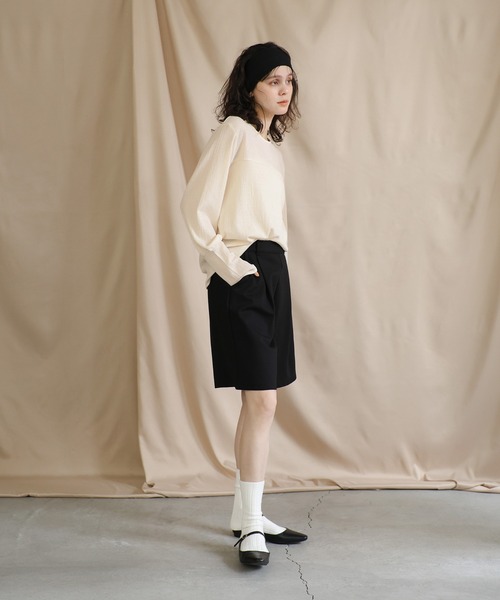 その他 MOKA セール】ジャガードロングカフストップス（Tシャツ/カットソー