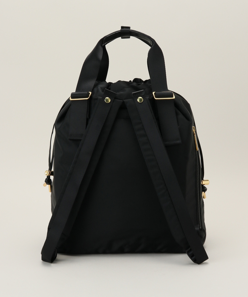 VIOLAd'ORO(ヴィオラドーロ)の「【VIOLAd’ORO/ヴィオラドーロ】 ナイロンレザー2WAYBAG(バックパック/リュック・レディース・ブラック・FREE)」の3枚目の写真