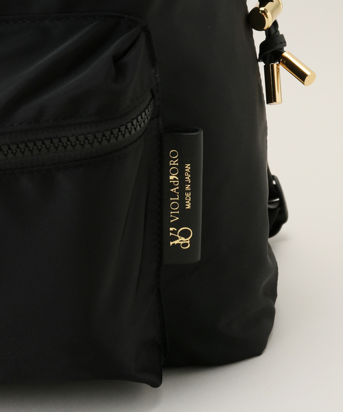 VIOLAd'ORO(ヴィオラドーロ)の「【VIOLAd’ORO/ヴィオラドーロ】 ナイロンレザー2WAYBAG(バックパック/リュック・レディース・ブラック・FREE)」の22枚目の写真