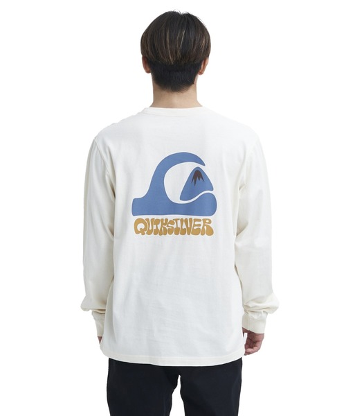 Quiksilver(クイックシルバー)の「ANDY MW LT/クイックシルバー長袖バックプリントロンT(Tシャツ/カットソー・メンズ・ホワイト/ブルー・MEDIUM/LARGE/X-LARGE)」の1枚目の写真