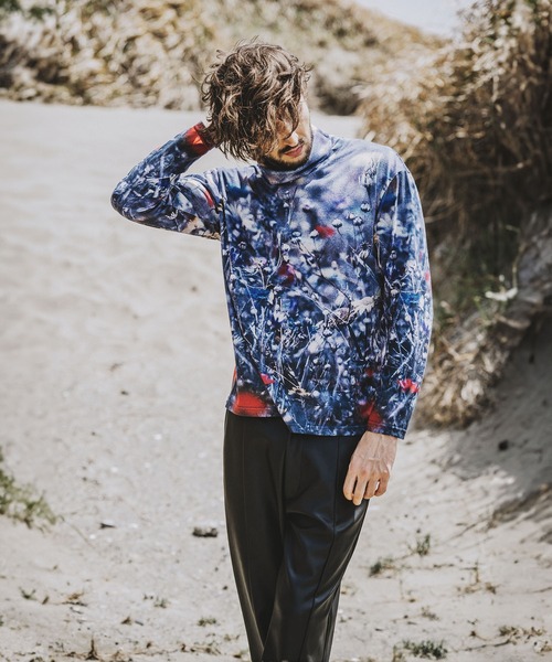 NO ID.(ノーアイディ)の「【NO ID.】Print Turtleneck Long T-Shirt / プリント タートルネック ロンT(Tシャツ/カットソー・メンズ・その他5/その他9/ブラック・1/2)」の10枚目の写真