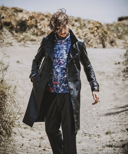 NO ID.(ノーアイディ)の「【NO ID.】Print Turtleneck Long T-Shirt / プリント タートルネック ロンT(Tシャツ/カットソー・メンズ・その他5/その他9/ブラック・1/2)」の16枚目の写真