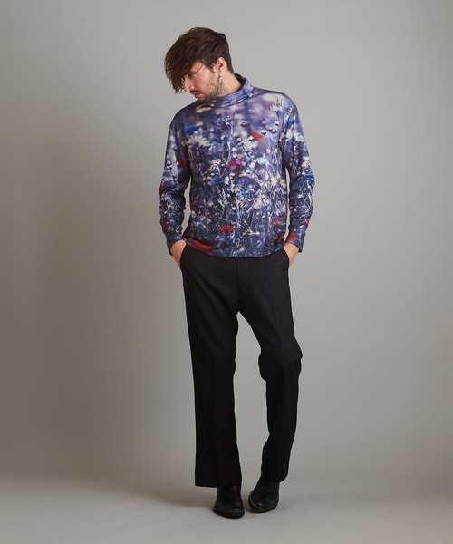 NO ID.(ノーアイディ)の「【NO ID.】Print Turtleneck Long T-Shirt / プリント タートルネック ロンT(Tシャツ/カットソー・メンズ・その他5/その他9/ブラック・1/2)」の8枚目の写真