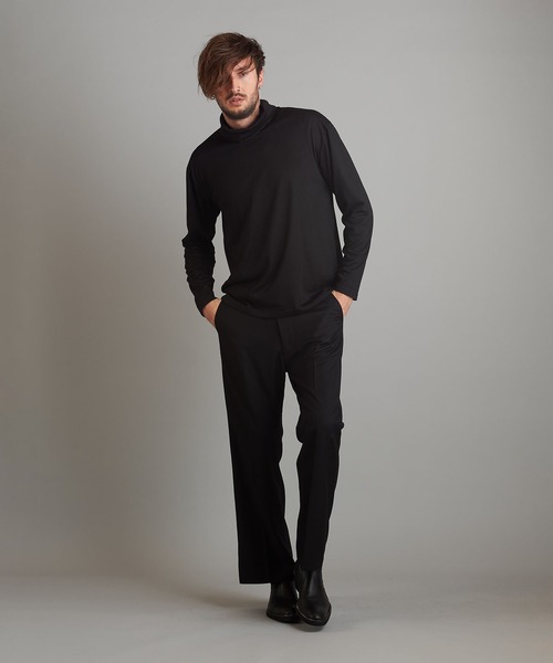 NO ID.(ノーアイディ)の「【NO ID.】Print Turtleneck Long T-Shirt / プリント タートルネック ロンT(Tシャツ/カットソー・メンズ・その他5/その他9/ブラック・1/2)」の9枚目の写真