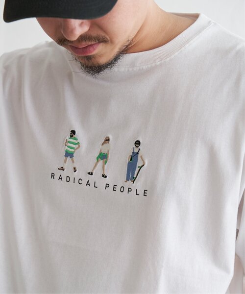 VENCEEXCHANGE(ヴァンスエクスチェンジ)の「ひと文字刺繍Tシャツ(Tシャツ/カットソー・メンズ・ホワイト/ブラック/イエロー/ライトグレー・M/L)」の2枚目の写真