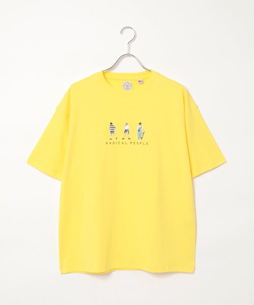 VENCEEXCHANGE(ヴァンスエクスチェンジ)の「ひと文字刺繍Tシャツ(Tシャツ/カットソー・メンズ・ホワイト/ブラック/イエロー/ライトグレー・M/L)」の4枚目の写真