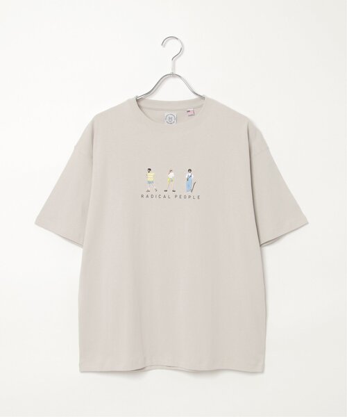 VENCEEXCHANGE(ヴァンスエクスチェンジ)の「ひと文字刺繍Tシャツ(Tシャツ/カットソー・メンズ・ホワイト/ブラック/イエロー/ライトグレー・M/L)」の3枚目の写真