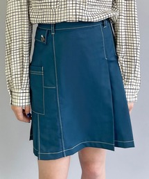 179/WG | アシンメトリープリーツ ミニスカート(スカート)