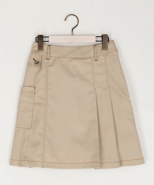 179/WG（イチナナキュウダブルジー）の「アシンメトリープリーツ ミニスカート（スカート・レディース・ブルー/ベージュ/ブラック・FREE）」の4枚目の写真