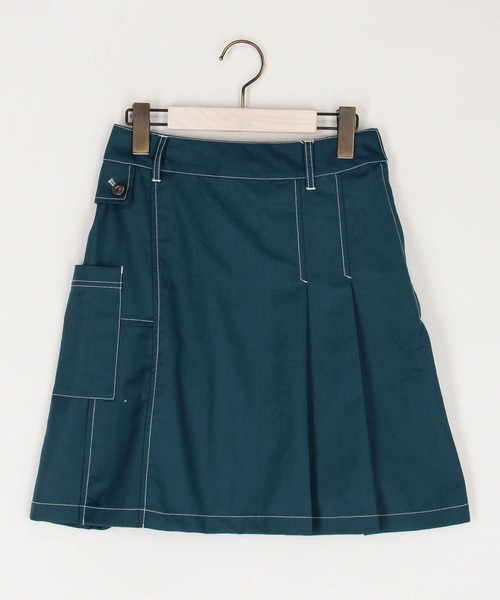 179/WG（イチナナキュウダブルジー）の「アシンメトリープリーツ ミニスカート（スカート・レディース・ブルー/ベージュ/ブラック・FREE）」の6枚目の写真