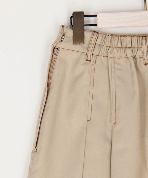 179/WG（イチナナキュウダブルジー）の「アシンメトリープリーツ ミニスカート（スカート・レディース・ブルー/ベージュ/ブラック・FREE）」の10枚目の写真