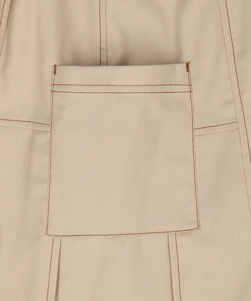 179/WG（イチナナキュウダブルジー）の「アシンメトリープリーツ ミニスカート（スカート・レディース・ブルー/ベージュ/ブラック・FREE）」の11枚目の写真