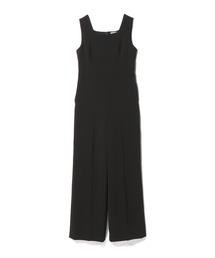 値下げ エストネーション スクエアネックノースリーブ オールインワン 黒 38 値下げ エストネーション スクエアネックノースリーブ