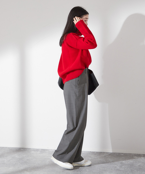 journal standard L'essage（ジャーナルスタンダードレサージュ）の「■ワイドタックパンツ（スラックス・レディース・グレー/ブラック・36/38）」の11枚目の写真