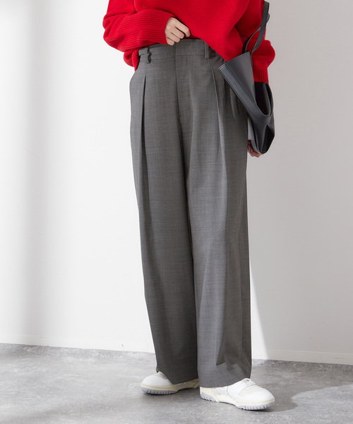 journal standard L'essage（ジャーナルスタンダードレサージュ）の「■ワイドタックパンツ（スラックス・レディース・グレー/ブラック・36/38）」の12枚目の写真