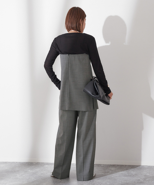 journal standard L'essage（ジャーナルスタンダードレサージュ）の「■ワイドタックパンツ（スラックス・レディース・グレー/ブラック・36/38）」の14枚目の写真