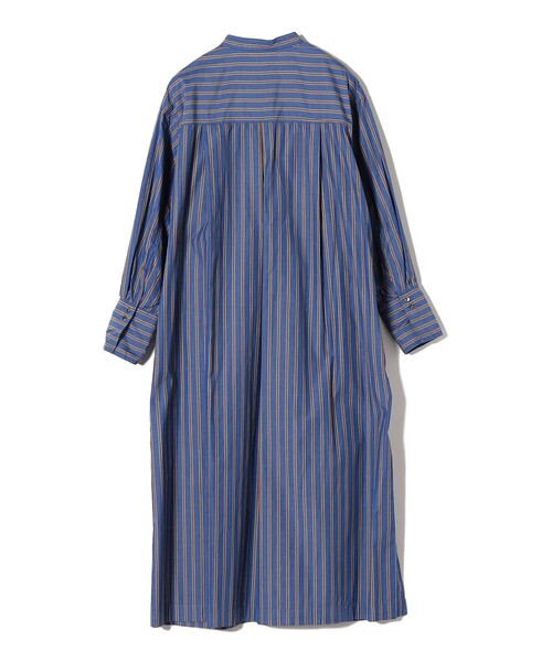 セール】〈手洗い可能〉ポプリン ストライプ ポケット シャツ