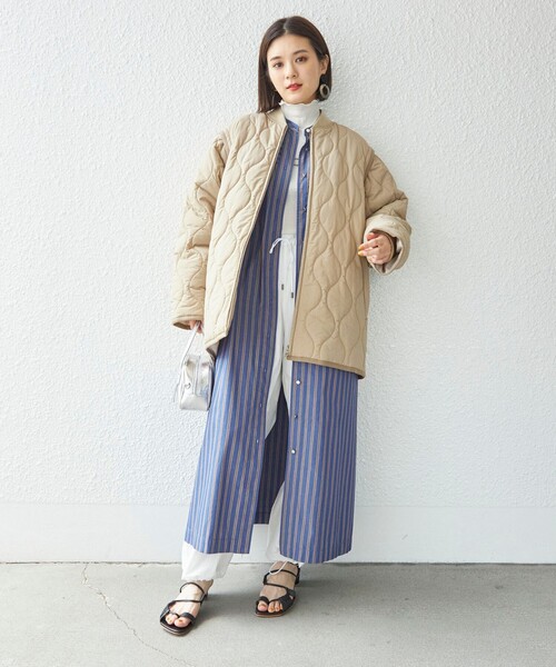 セール】〈手洗い可能〉ポプリン ストライプ ポケット シャツ