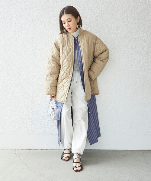 SHIPS（シップス）の「〈手洗い可能〉ポプリン ストライプ ポケット シャツ ワンピース（ワンピース・レディース・ブルー・36/38）」の14枚目の写真