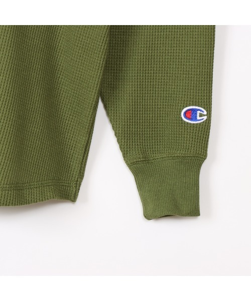 Champion（チャンピオン）の「CHAMPION/チャンピオン キッズ ロンT MUJI CK-Y406（Tシャツ/カットソー・キッズ・オフホワイト/オリーブ・100cm/120cm/130cm/140cm/150cm/110cm/160cm）」の6枚目の写真