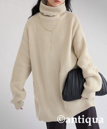 antiqua | オーバーサイズハイネックニット(ニット/セーター)