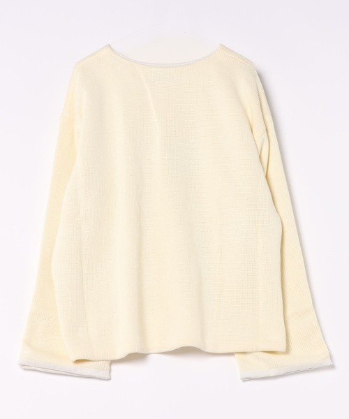 Wizzard(ウィザード)の「Wizzard ウィザード / DUALITY KNIT デュアリティビッグシルエットニット / W24SS-DC040(ニット/セーター・メンズ・ホワイト/グレー/ブラック・2/1)」の7枚目の写真