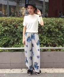 jouetie | BIGフラワー柄ワイドPT(その他パンツ)