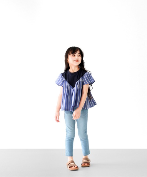L.COPECK(エルコペック)の「ハイストレッチデニムスキニー(デニムパンツ・キッズ・ネイビー/ブルー/ブルー系・140cm/110cm/130cm/120cm/100cm)」の16枚目の写真