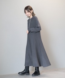 バイパチニットフレアワンピース